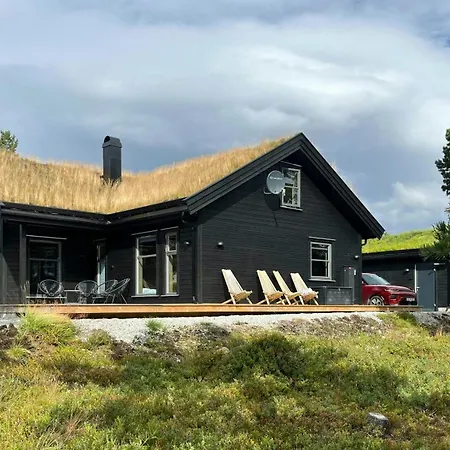 Stor Hytte Ved Hardangervidda Med Solrik Veranda Feriehus