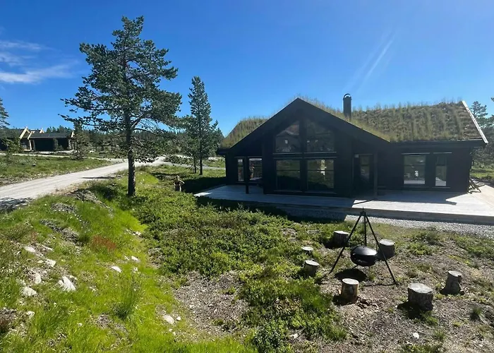 Feriehus Stor Hytte Ved Hardangervidda Med Solrik Veranda Veggli